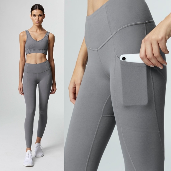 Varley Pants - Varley Laidlaw Legging in Lead Grey NWT Carbon38